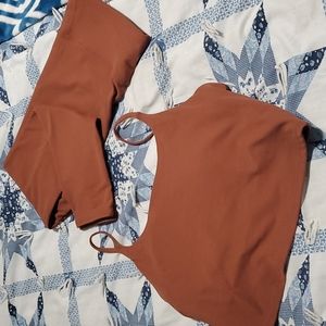 Threads 4 Thought Medium Leggings Burnt Orange Rust